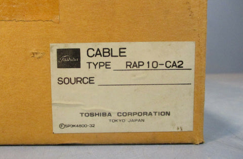 Toshiba Corp RAP10-CA2 3 Meter RA Positioner Cable NIB