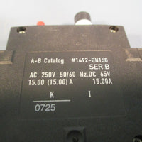 ALLEN BRADLEY CIRCUIT BREAKER SER.B 1492GH150