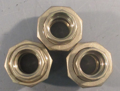 Unbranded MSS SP114 Split Union Coupling 316 1/2 150 7/8" ID Lot of 3