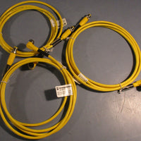 Lumberg Automation RST 4-RKWT 4-602/2M M to F Angled M12 2m Cable Lot of 3