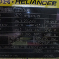 Baldor Reliance EM4400T 3-Phase Motor MP40G3923 100HP 1785RPM 2-7/8" Shaft Dia