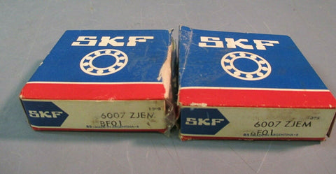 SKF 6007 ZJEM DEEP GROOVE BALL BEARING 6007-Z/C3 LOT OF 2