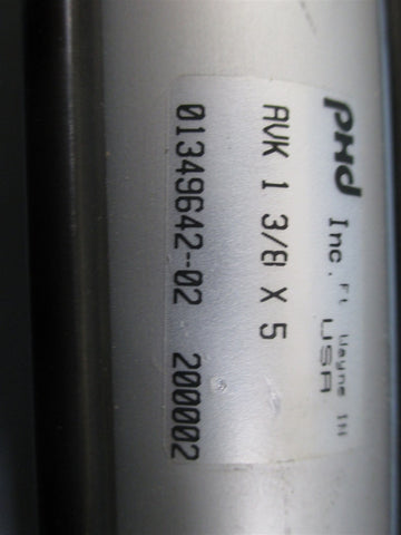 PHD AVK 13/8" Bore X 5" Stroke Air Cylinder  Used