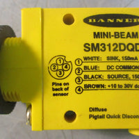 Banner SM312DQDP MiniBeam Photoelectric Sensor 1030VDC 150mA