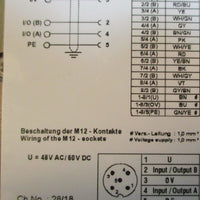 Phoenix Contact SACB8/1610,0PUR SH Sensor/Actuator Box & Cable 1695838 48/60V