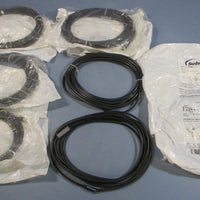 (Lot of 7) Nordson 1100687 3Wire Solenoid Cable, M8, 5 Meters Long, 24VDC