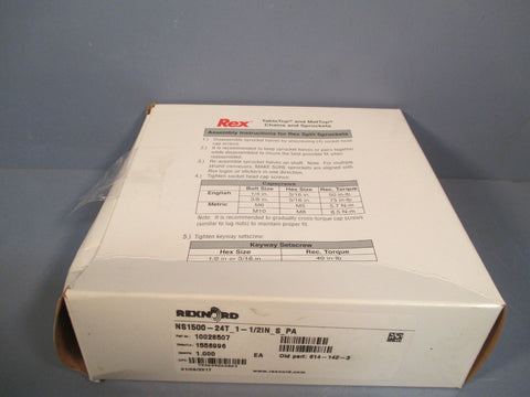 Rexnord Split Sprocket 10028507 NS150024T 11/2IN S PA