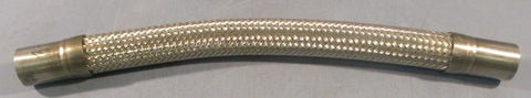 Braided Corrugated Flexible Assembly Hose 171/2" L 13/8" OD Hydra WIF