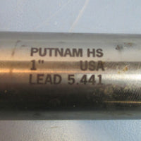 Putnam HS 1" Lead 5.441 Professionally CNC Resharpened End Mill Used