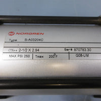 Norgren Pneuamatic Cylinder: SA03204C Max PSI 250
