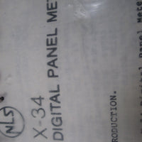 NonLinear System X34 Digital Panel Meter  New