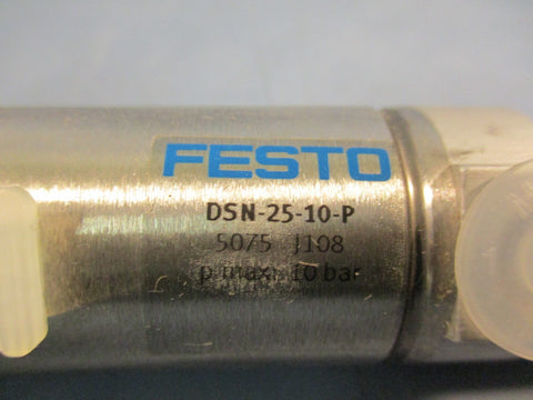 FESTO Pneumatic Air Standard Cylinder, Double Acting DSN-25-10-P