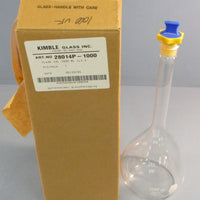 Kimble Kimax 28014P1000 Volumetric Flask 1000 mL Polyethylene Stopper Class A