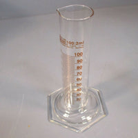 Lot 6 Silberbrand 42038 Eterna 100 ml: 2 ml Borosilicate 3.3 Graduated Cylinder