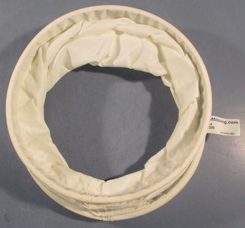 BFM Fitting 24314 Filter Sleeve White Polyester 10" ID 101/12" OD 10" L