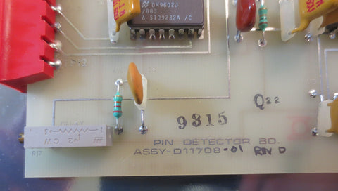 Acurex Corporation Icore ASSY D1770801 Rev D Pin Detector Board