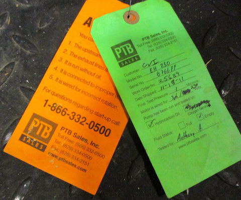 Electrodrives A071-12-004 Induction Motor w/ Edwards EH250 Mechanical Booster