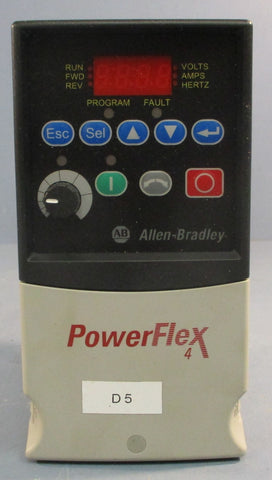 Allen Bradley 22A-D2P3N104 Ser A Powerflex 4 AC Drive 3 Phase 0.75kW 380-480V