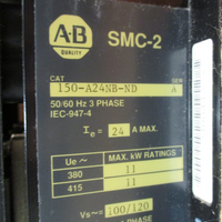 ALLEN BRADLEY SMC2 MOTOR CONTROLLER 150A24NBND SER A, 380480V, 3 PH 50/60Hz
