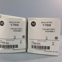 Lot of (2) Allen Bradley 1769BA Series A CompactLogix 1769 Battery Assembly