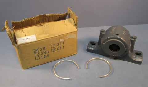 FSQ SN611 Pillow Plummer Block Bearing Housing 2" Bore, No Bearing E2-5401 New