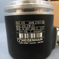 Used Heidenhain 312216-01 ROC 413 Shaft Encoder 6MM 5VDC