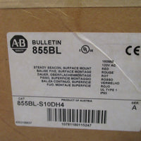 AllenBradley 160mm Red Steady Beacon Surface Mount Halogen Ser. A 855BLS10DH4