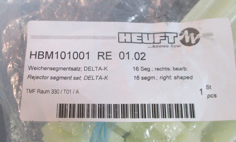 Heuft HBM101001 RE 01.02 Rejector Segment Set Delta-K 16pc Right Shaped NIB