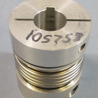 Bellows Coupling 16mm x 22mm Bore, 5mm x 6mm Keys