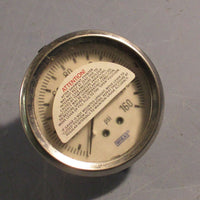 Lot of (2) Wika Pressure Gauge 0160 PSI  11/2  in Dial 1/2 NPT