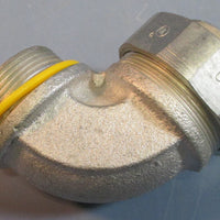 Box 2 Crouse Hinds LT15090 Male Conduit Connector Fittings 90 Degree 11/2" NIB
