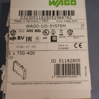Wago 2 Channel Input/Output Module 24vdc 750400