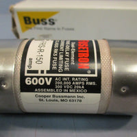 Bussmann Fusetron FRS-R-150 Dual Element Fuse, Class Rk5, 150A 600V Time Delay