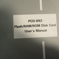 Advantech PCD892 Flash/RAM/ROM Disk Card Rev.A3 W/ User's Manual