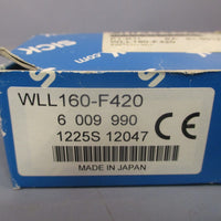 SICK PHOTO FIBER OPTIC SWITCH 4PIN 1030 VDC 100MA WLL160F420