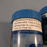 Lot of (2) SKF LAGD 60/L G310 XHP 222 Automatic Lubricator/MOBILEGREASE XHP 222
