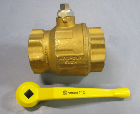 Grinnell 2Way Bronze Body Ball Valve, Lever Operated DN65 21/2" Bore PN16W16G