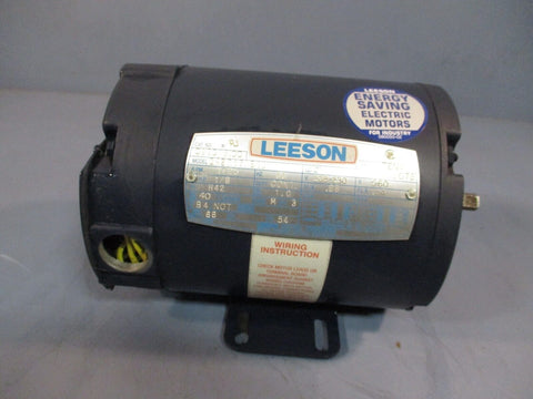 LEESON C42T17NB1C 1/6 HP 3 PHASE 1725 RPM Motor H42 Frame Cat. 092015.00