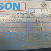 Leeson 110275.00 3 Phase Motor C6T11FB3E 3/4HP 1140RPM 60HZ 5/8" Shaft Dia