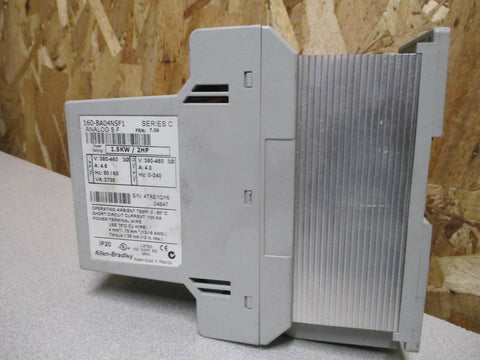 AllenBradley Speed Controller 1.5 KW/2HP FRN 7.06 Ser. C 160BA04NSF1