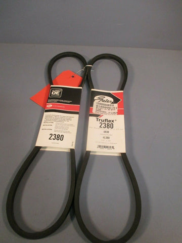 GATES TRUEFLEX V-BELT LIGHT DUTY (LOT OF 2) 2380