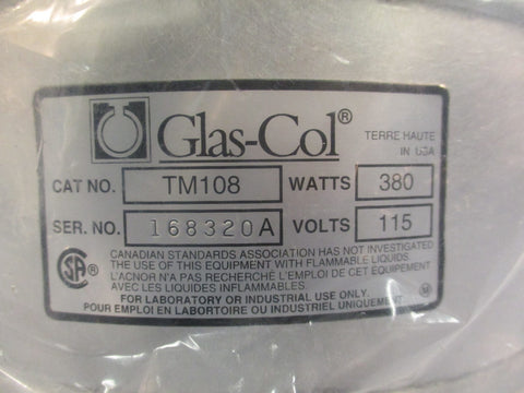 GlasCol TM108 1 Liter 115 Volts 380 Watt Aluminum Housed Heating Mantle