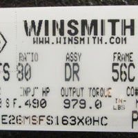 Winsmith SE Encore E26 Gear Reducer E26MSFS163X0HC 80:1 56C 1.44" Bore