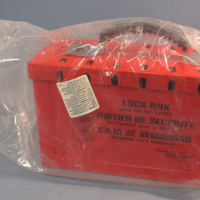 MASTER LOCK Model #498A Group Lockout Box, 12 Locks Max 049805000