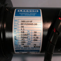 Leeson M1125069.00, DC Permanent Magnet D.C. Gearmotor 985.611F