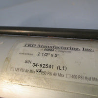 TRD by BIMBA Pneumatic Single Actuating Air Cylinder 2 1/2" x 5 0482541 (L1)