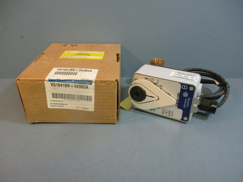 Johnson Controls VG1841BN + 943BGA Ball Valve w/ Actuator NEW