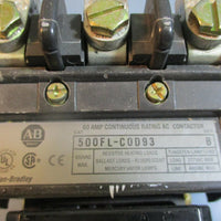 AllenBradley 500FLC0D93 Ser. B Motor Starter/Contactor