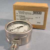 WIKA Econosto 233.50.063 0-16 BAR / EN837-1 Liquid Filled Pressure Gauge 316 SS
