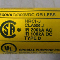 Cooper Bussmann LPJ12SPI Dual Element Time Delay Fuse Current Limiting Lot of 3